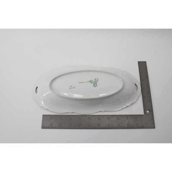 PT Tirschenreuth Bridal Rose Celery Dish Bavaria Vintage China 93810 - Picture 4 of 4